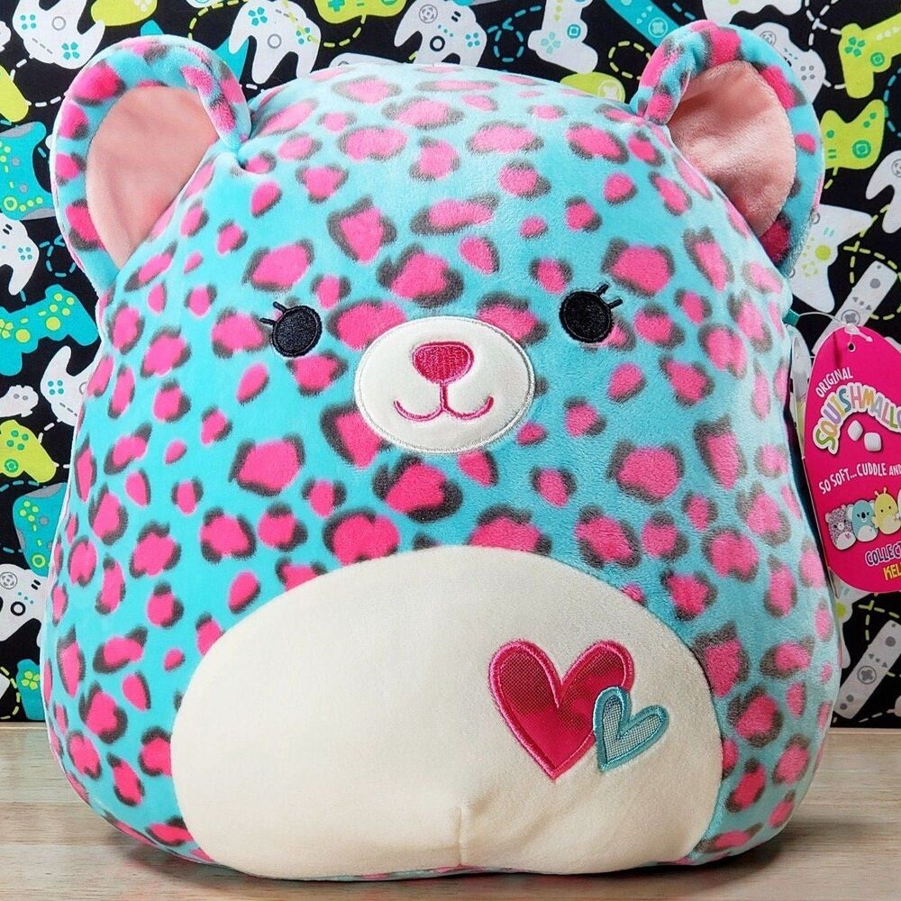 Squishmallow Chelsea the Cheetah 11" UltraSoft Stuffed Valentines Day Plush New